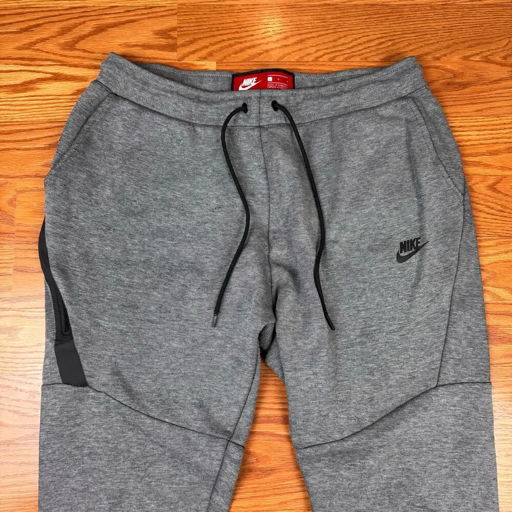 Nike Sportswear Tech Fleece Jogger Sweatpants Carbon Heather Gray Mens Sz L